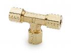 164C-2 Inch Union Tee - Brass Fittings and Adapters 164C-2 Compression Fitting 164C