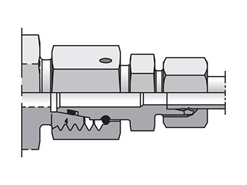 RED28/15ZLCF EO/EO-2 Straight Swivel, Tube End Reducer - RED